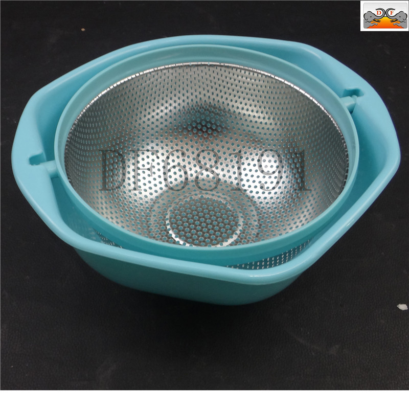 DF68191厨房收纳洗菜盆 旋转沥水盆蔬菜水果篮 旋转双层沥水篮DF TRADING HOUSE