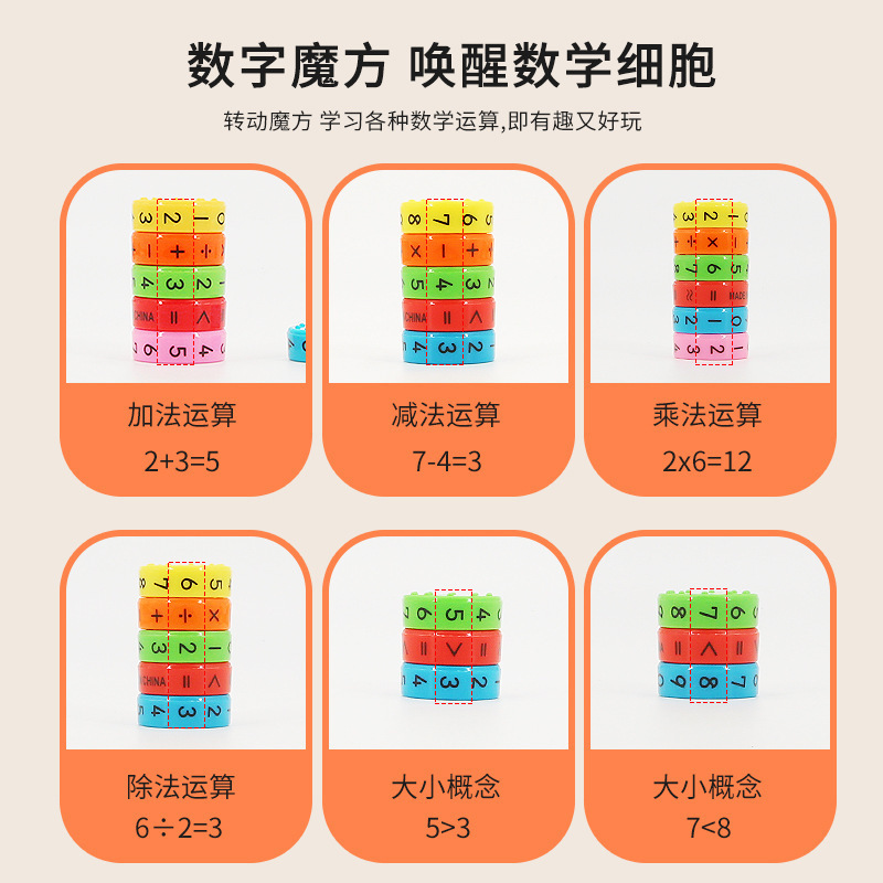 Magnetic force digital arithmetic unit, children's early education and intelligence toys, wholesale export for foreign trade, opp single suction card packaging Specification image