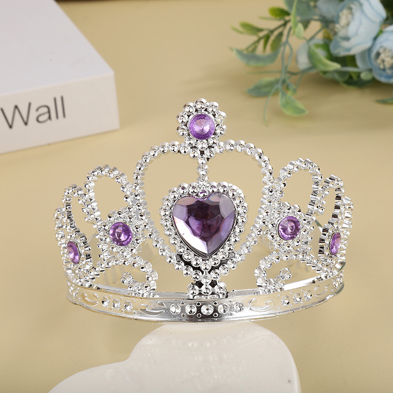 Ordinary Korean-style crown garland, medium-sized crown hat, little girl headband crown Specification image