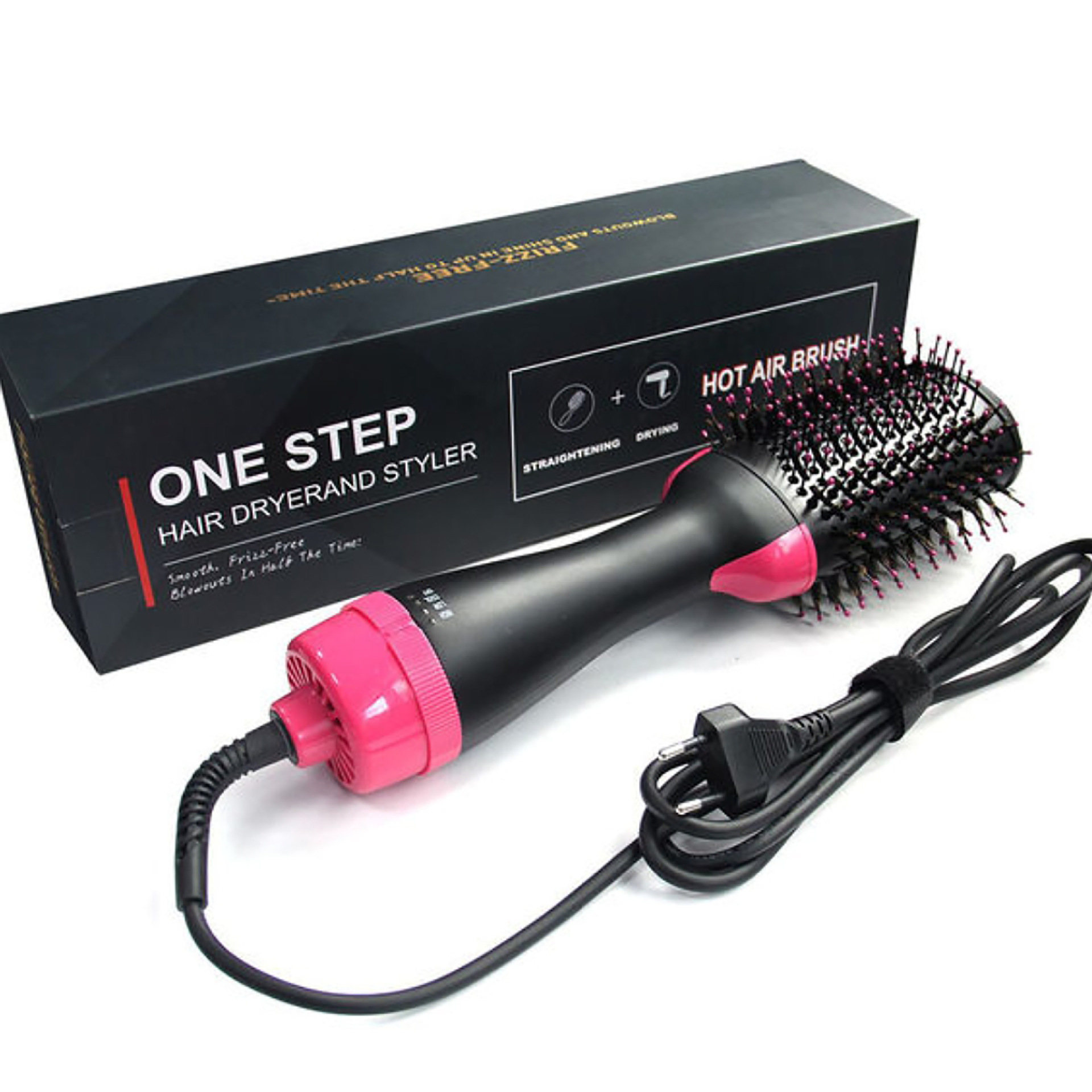 Amazon's best-selling 2-in-1 multi-functional infrared negative ion hair dryer, a hair straightening and curling styling comb, a popular comb, and an electric hair straightening comb details Picture