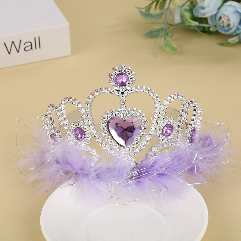 Ordinary Korean-style crown garland, medium-sized crown hat, little girl headband details Picture