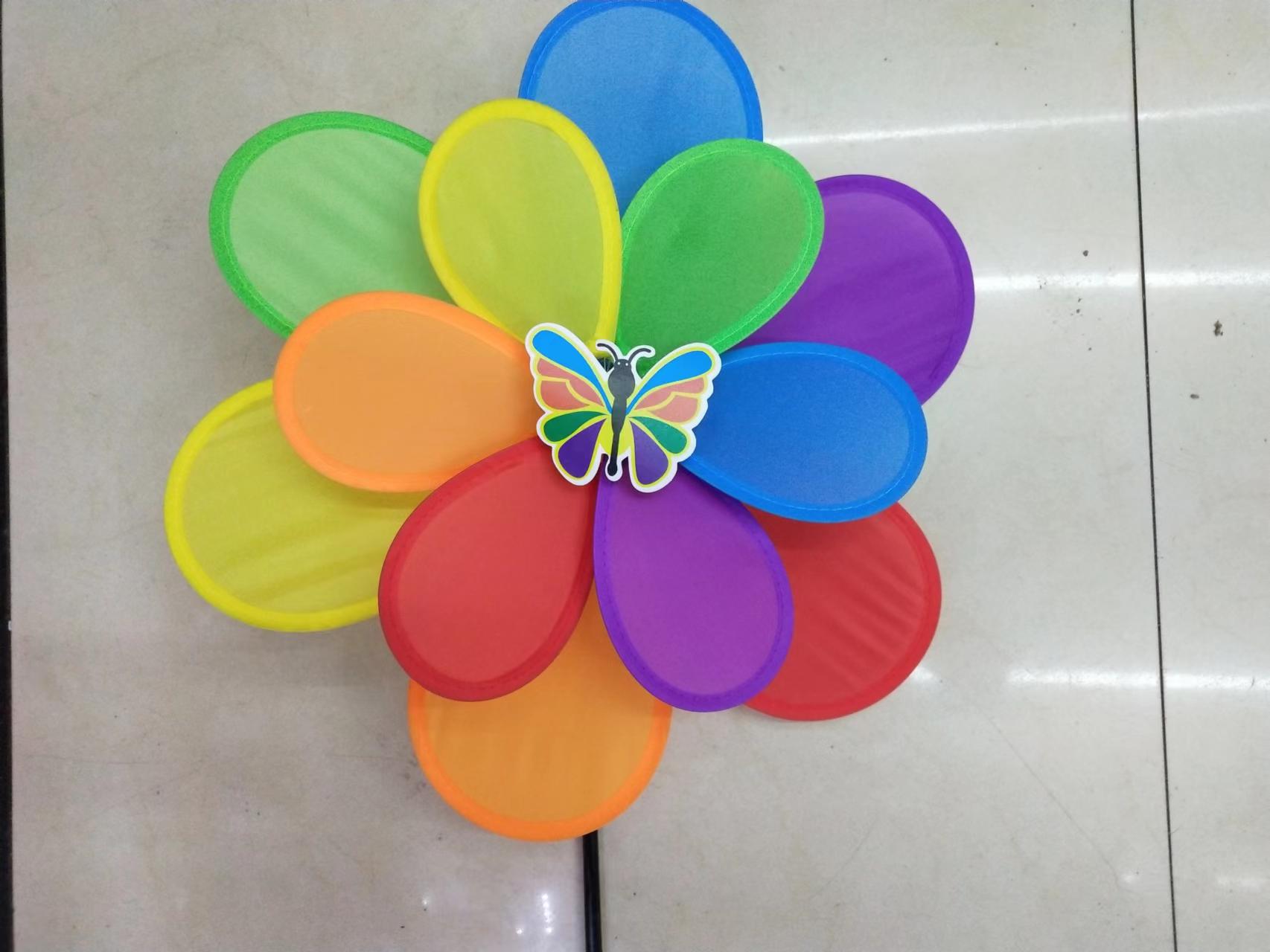 Double-layer fabric six-color with insect six-color fabric windmill details Picture