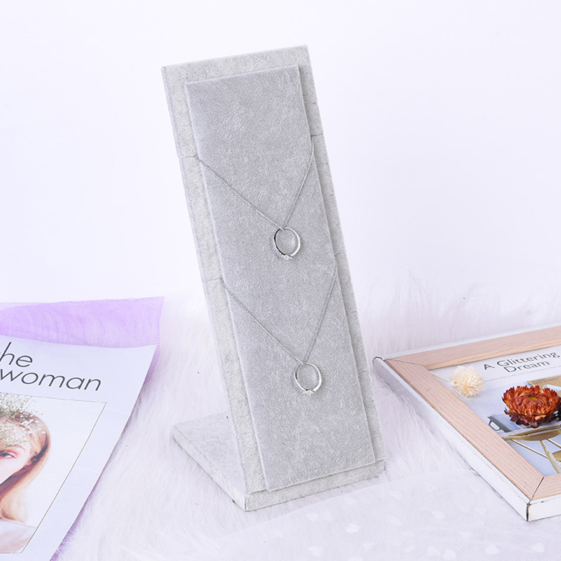 新款13对切口项链展示架首饰吊坠挂架创意饰品架橱窗珠宝展示道具