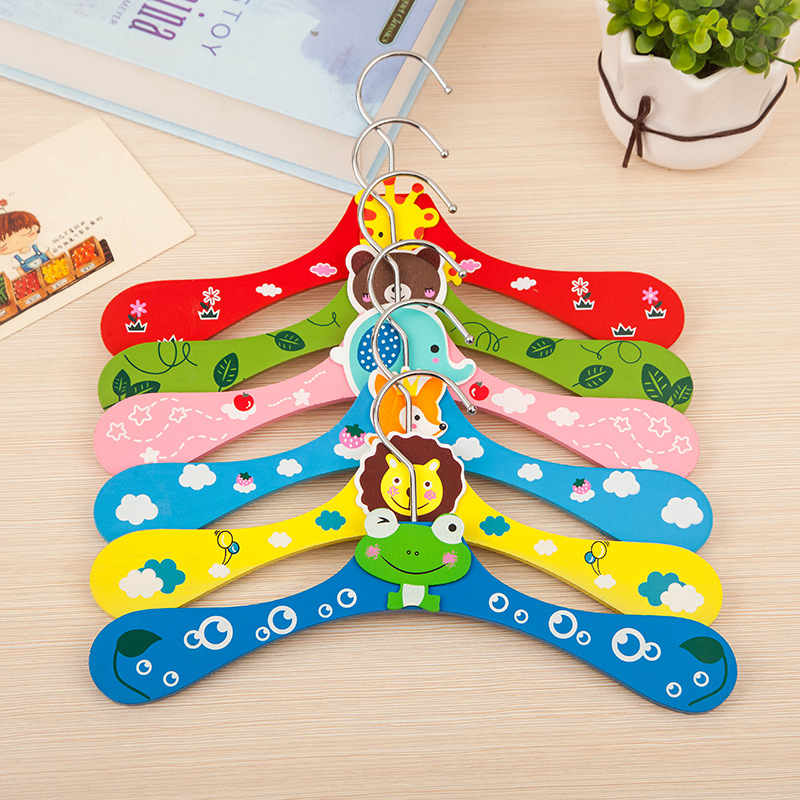Cartoon children's one-piece clothes drying rack Specification image