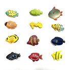 3厘米鱼 塑胶 PVC 仿真热带鱼模型 沙盘摆件 儿童认知游戏模型玩具沐浴球配件