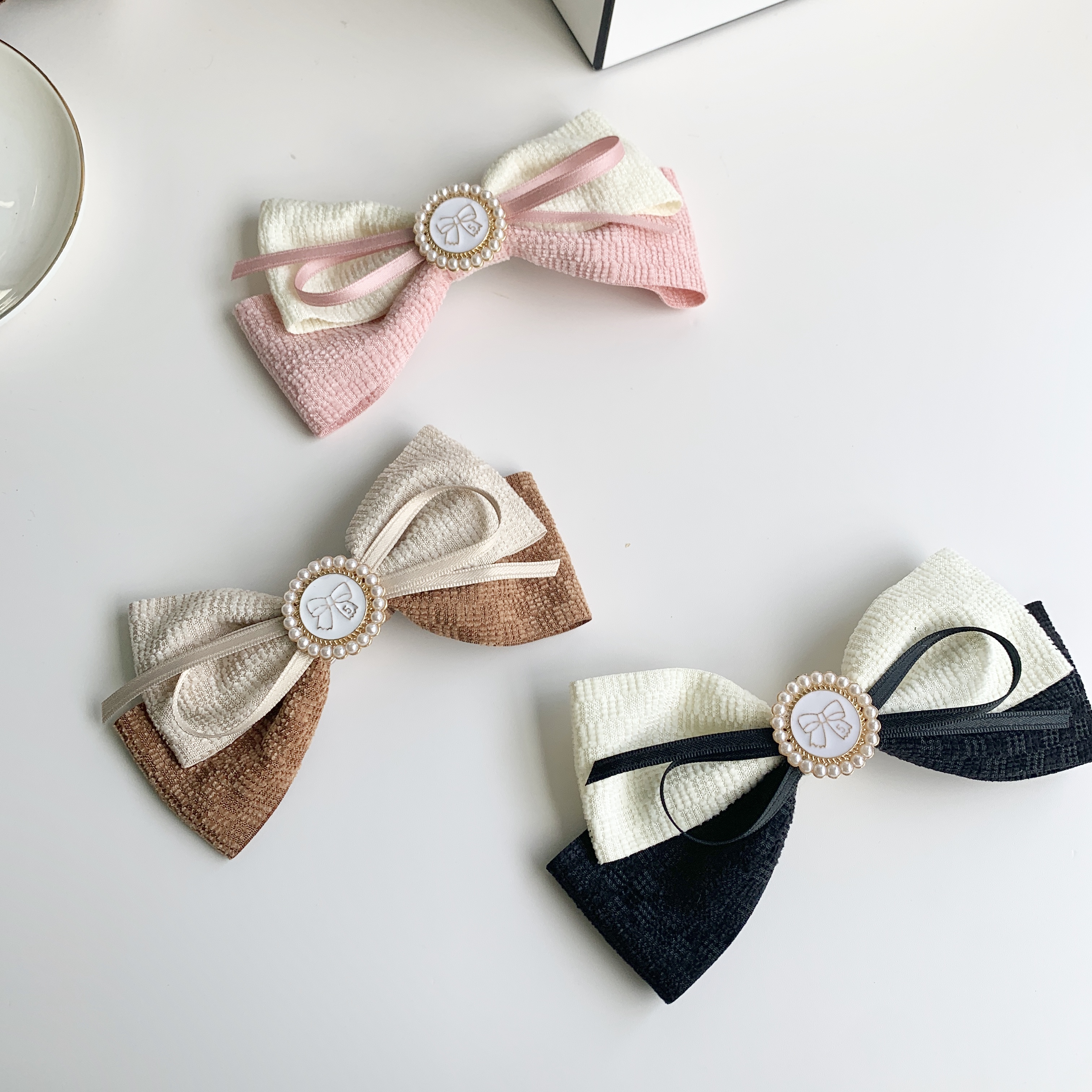 "Jianjian Double-sided plush checkered cotton and linen webbing, DIY bow hair clips, accessories, shoes, hats, clothing, accessories, accessories and belts. Specification image