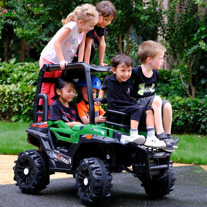 玩具车/儿童电动车/蜂窝凉垫/二区电动玩具车/儿童推车产品图