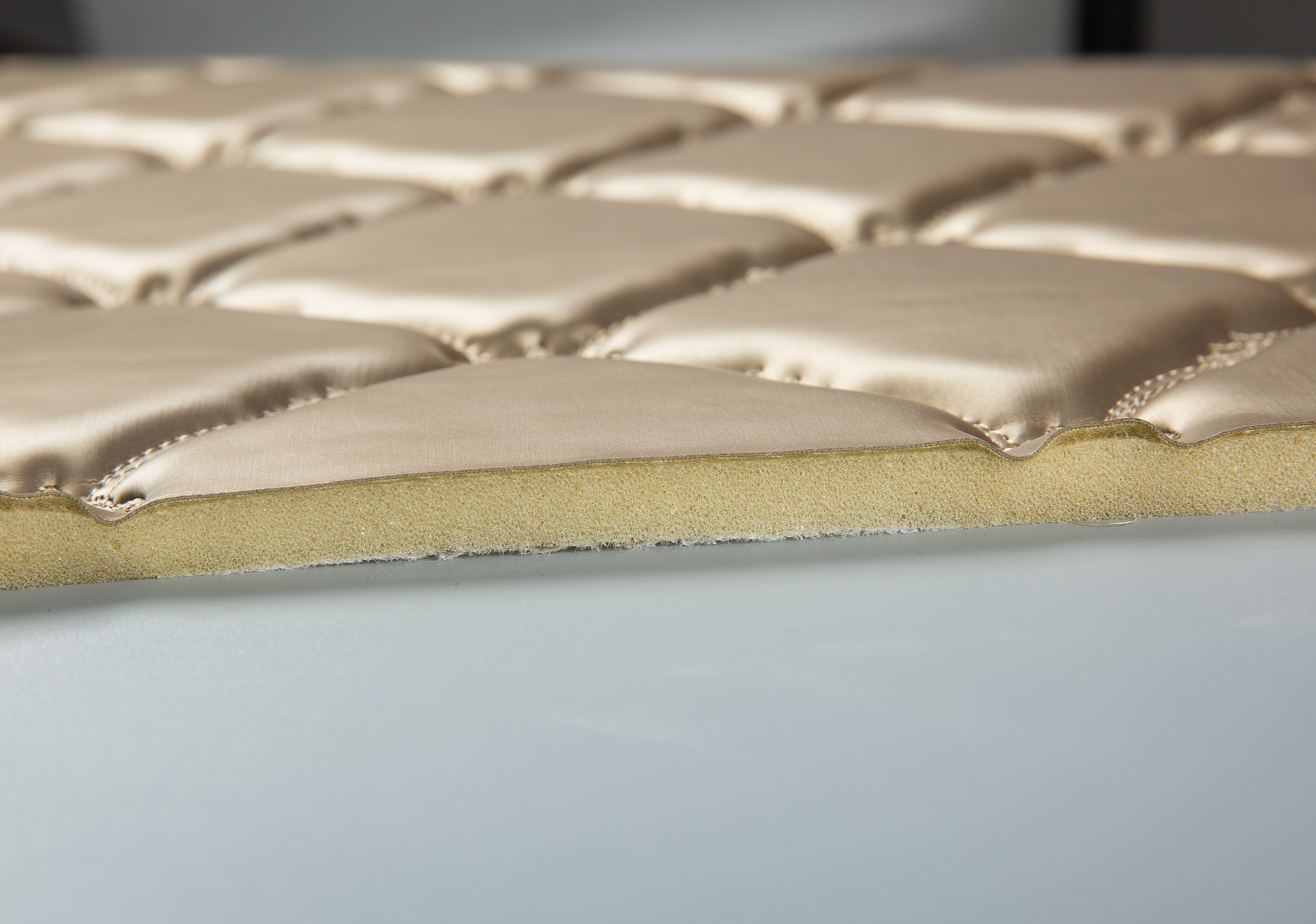 Yikelong Environmental Protection Decorative Leather Hotel Soft Packaging Material Factory wholesale sponge embroidery artificial leather LC147 in stock Item Picture