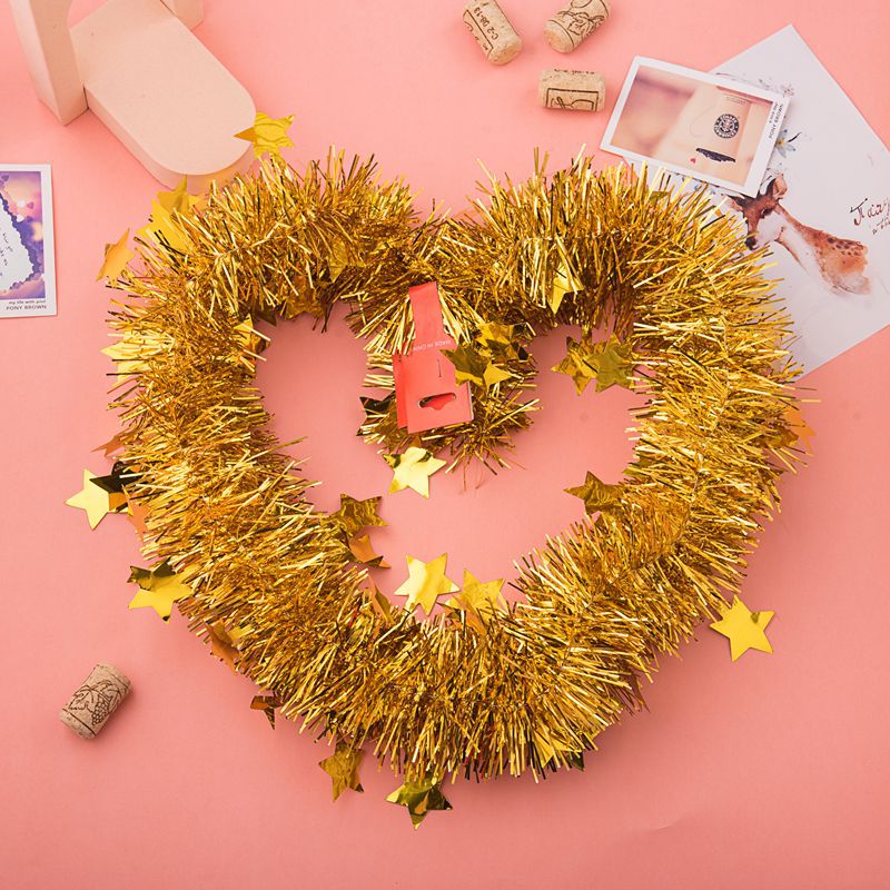 1*2 venta al por mayor boda fiesta de navidad decoración de eventos con pentagrama fleece strips tira de color pullflower sissi Application Scenario
