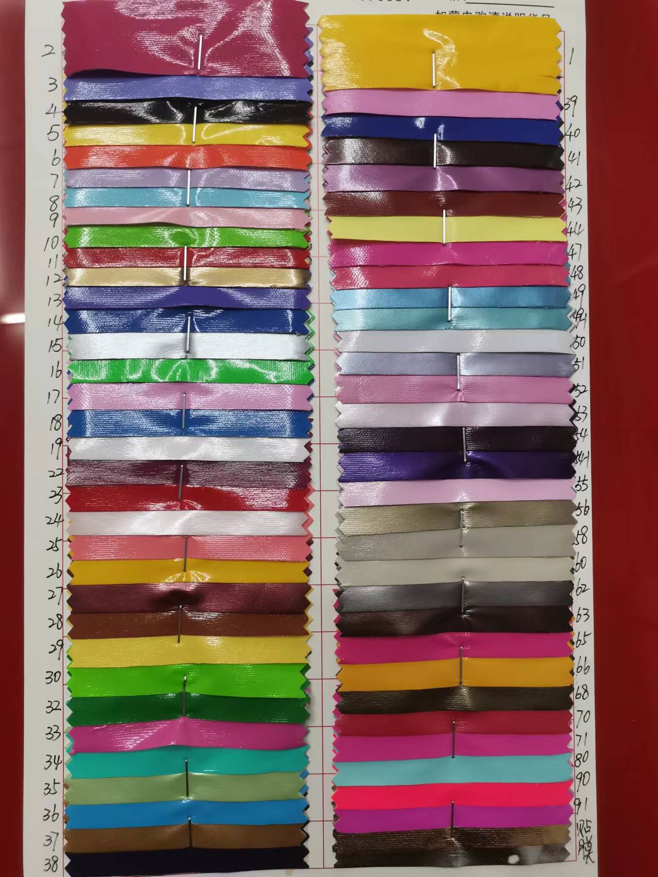 全PU镜面革 服装 箱包 饰品 包边