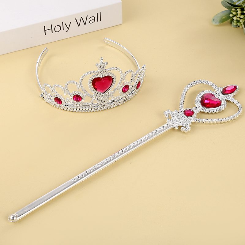 Heart-shaped set, regular crown, Korean-style crown wreath, medium-sized crown hat, little girl crown hat details Picture