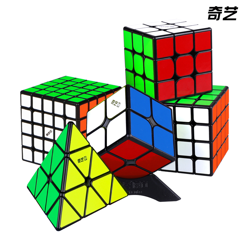 Wholesale of genuine magnetic black background 4x4 sticker Rubik's Cube, professional competition Rubik's Cube toys for beginners and children details Picture