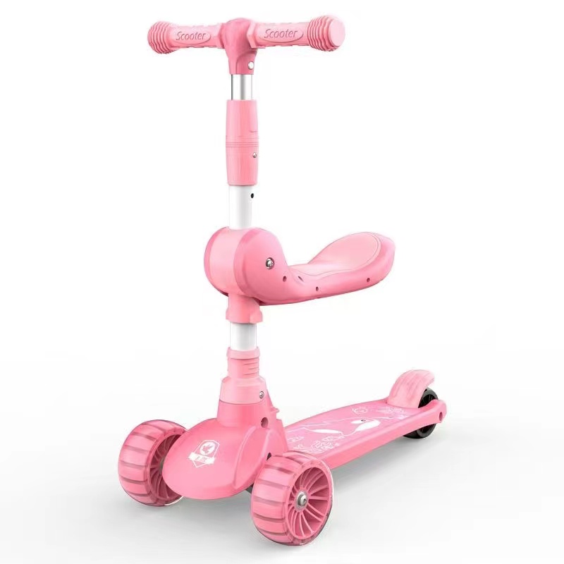 PU three-in-one electric scooter with lights
