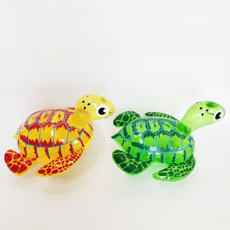 潮趣厂家现货充气乌龟大号批发 PVC充气玩具带灯乌龟儿童玩具带灯图