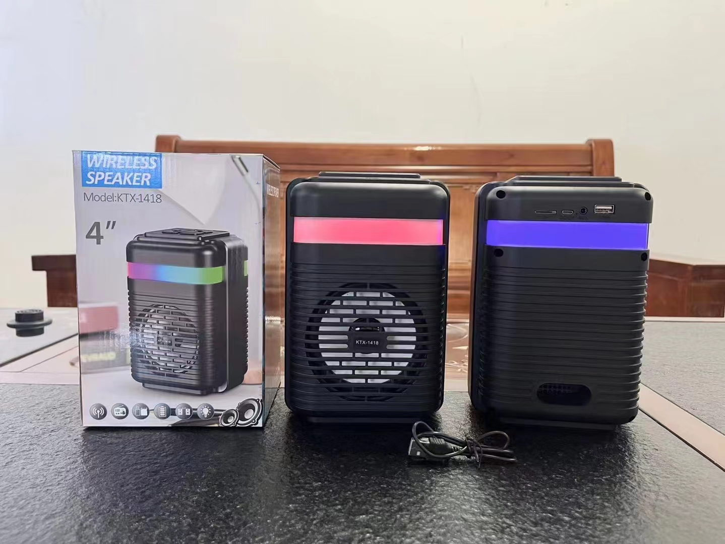 蓝牙音箱KTX1418收音机可插U盘TF卡