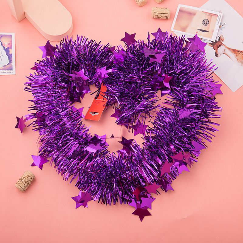 1*2 venta al por mayor boda fiesta de navidad decoración de eventos con pentagrama fleece strips tira de color pullflower sissi details Picture