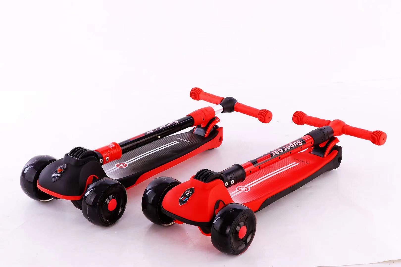 pu large-wheel folding scooter details Picture