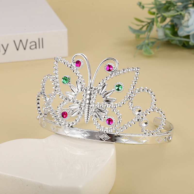 Heart-shaped set, regular crown, Korean-style crown wreath, medium-sized crown hat, little girl crown hat Specification image