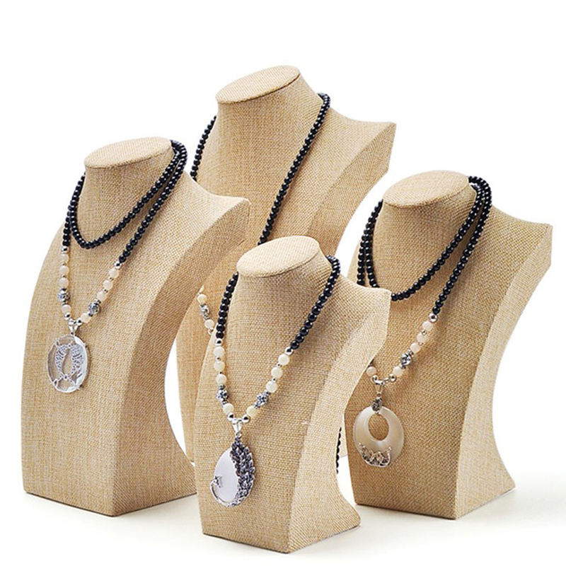 25高首饰项链模特架人像脖子吊坠挂架饰品珠宝玉器道具橱窗展示架