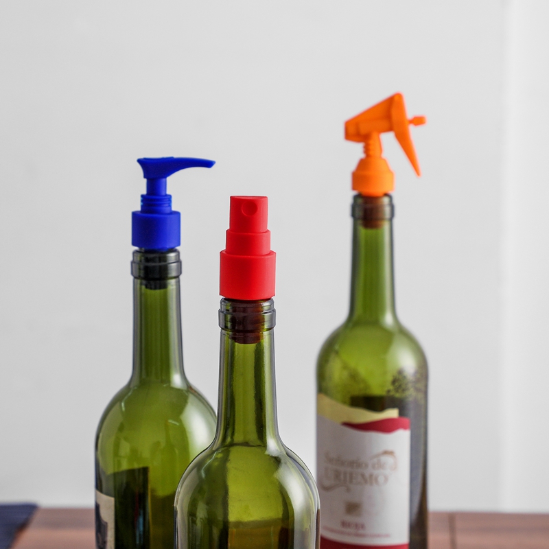Creative silicone champagne and red wine sealed bottle cap with nozzle shape, single set 01 details Picture