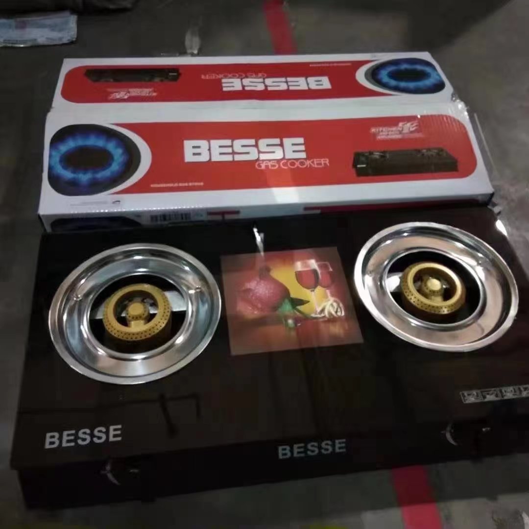 Gas stove, gas stove, tempered glass, gas stove, tempered glass, two-head closed stove, liquefied gas, natural gas