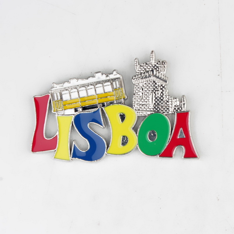 源头厂家 外贸货源 葡萄牙里斯本锌合金冰箱贴旅游纪念品小礼品现货批发