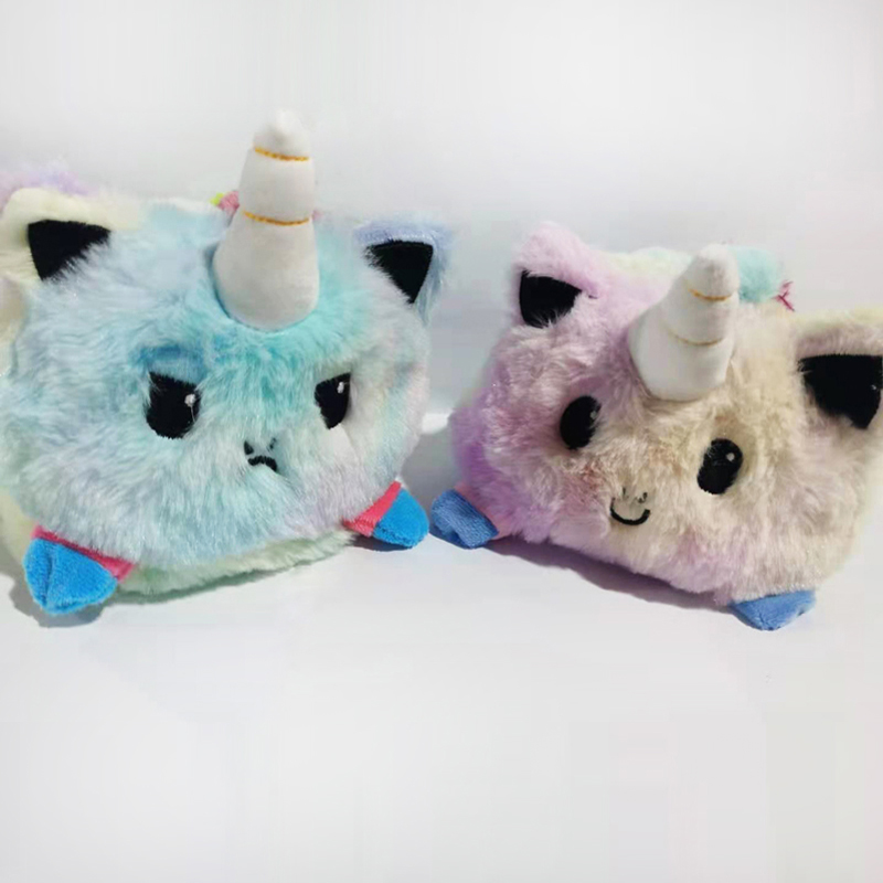 Export of 15-centimeter mixed-color plush toys, flip plush cats and plush dragons Application Scenario