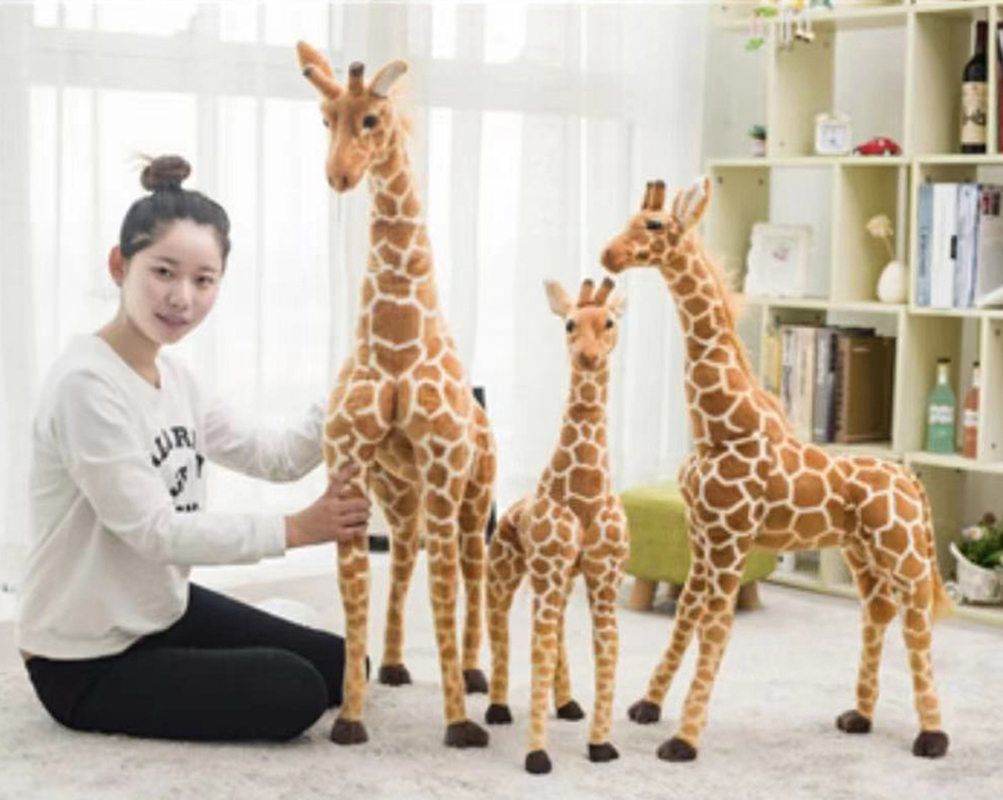 仿真长颈鹿/仿真毛绒公仔/仿真毛绒玩具细节图