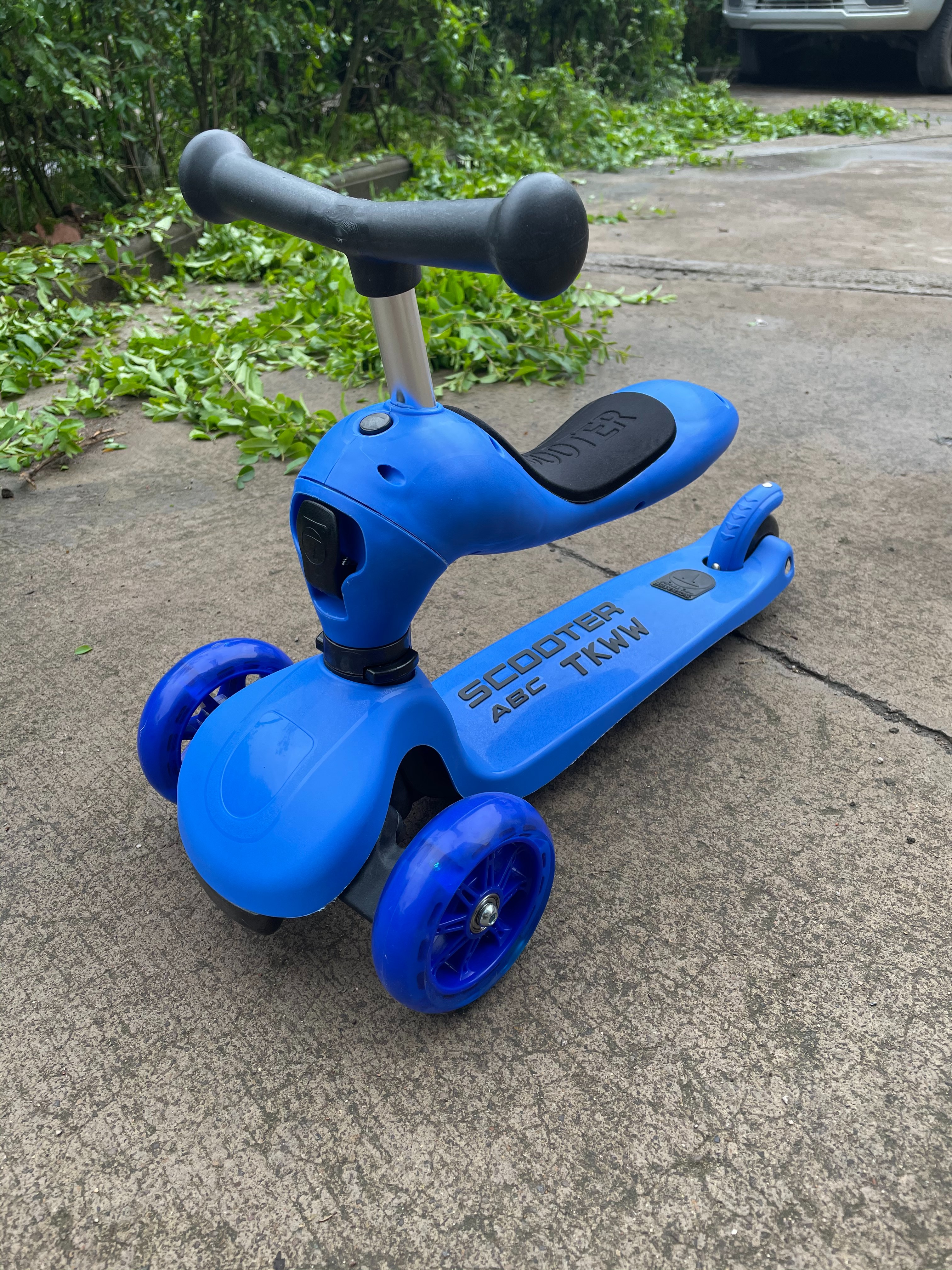 Two-in-one Xiaomi high-PU small wheel with light scooter details Picture
