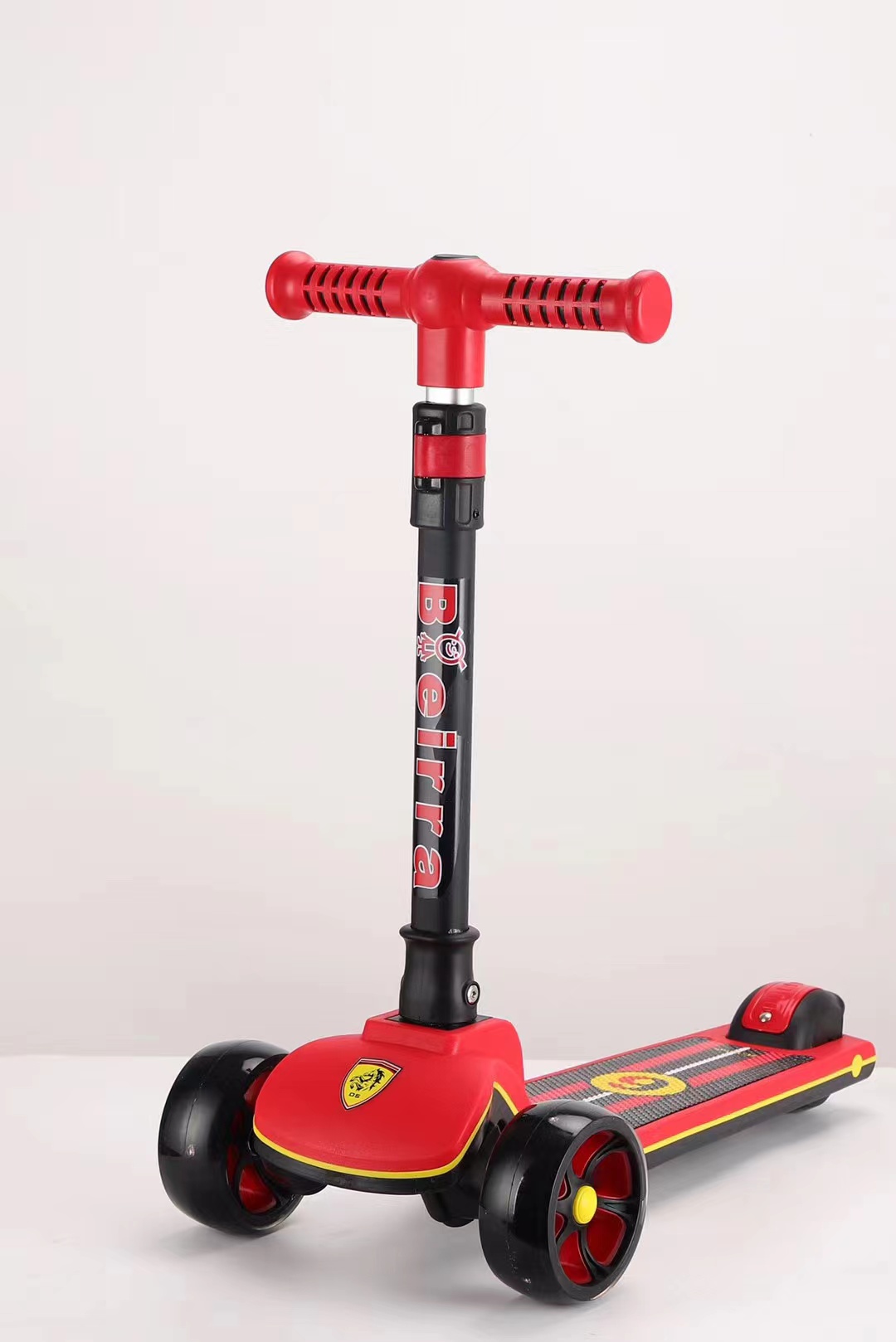 PU illuminated folding scooter