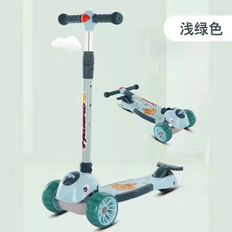 Dolphin style folding scooter with lights and music Specification image