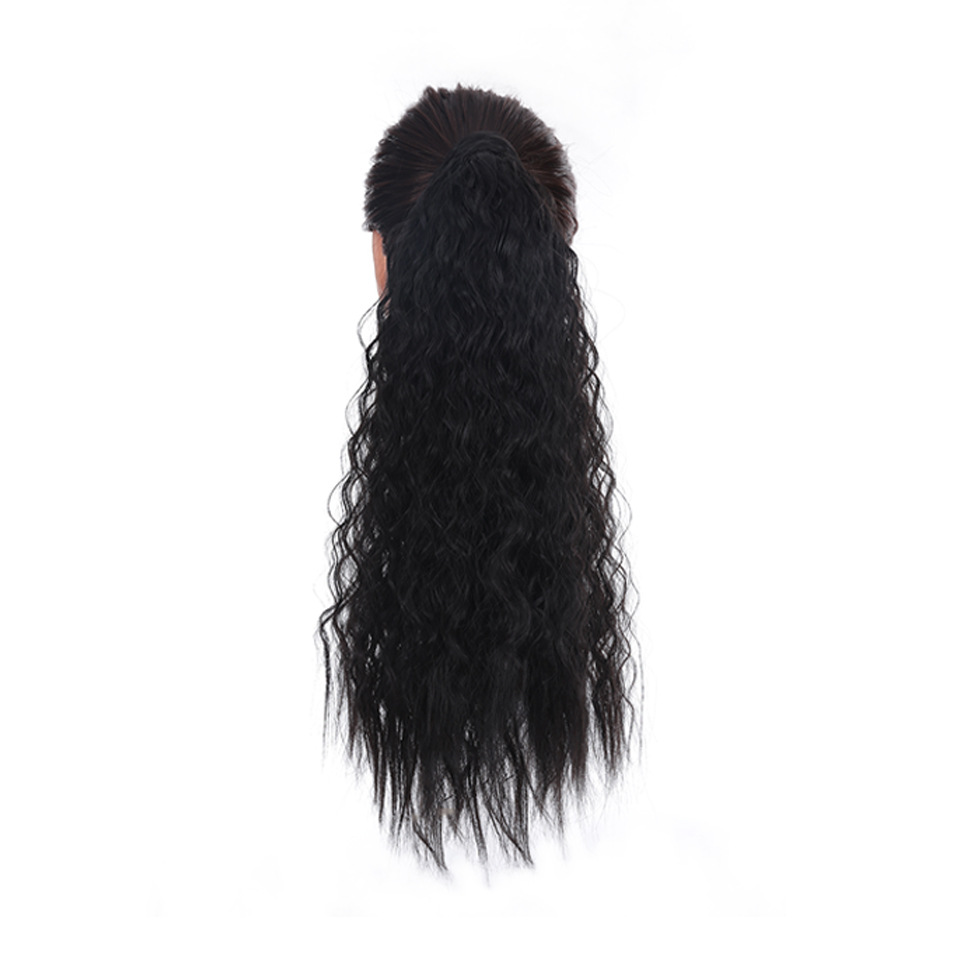 European and American fashionable wigs for women, long curly hair, five-clip solid color, fluffy, large volume, corn silk extensions Application Scenario