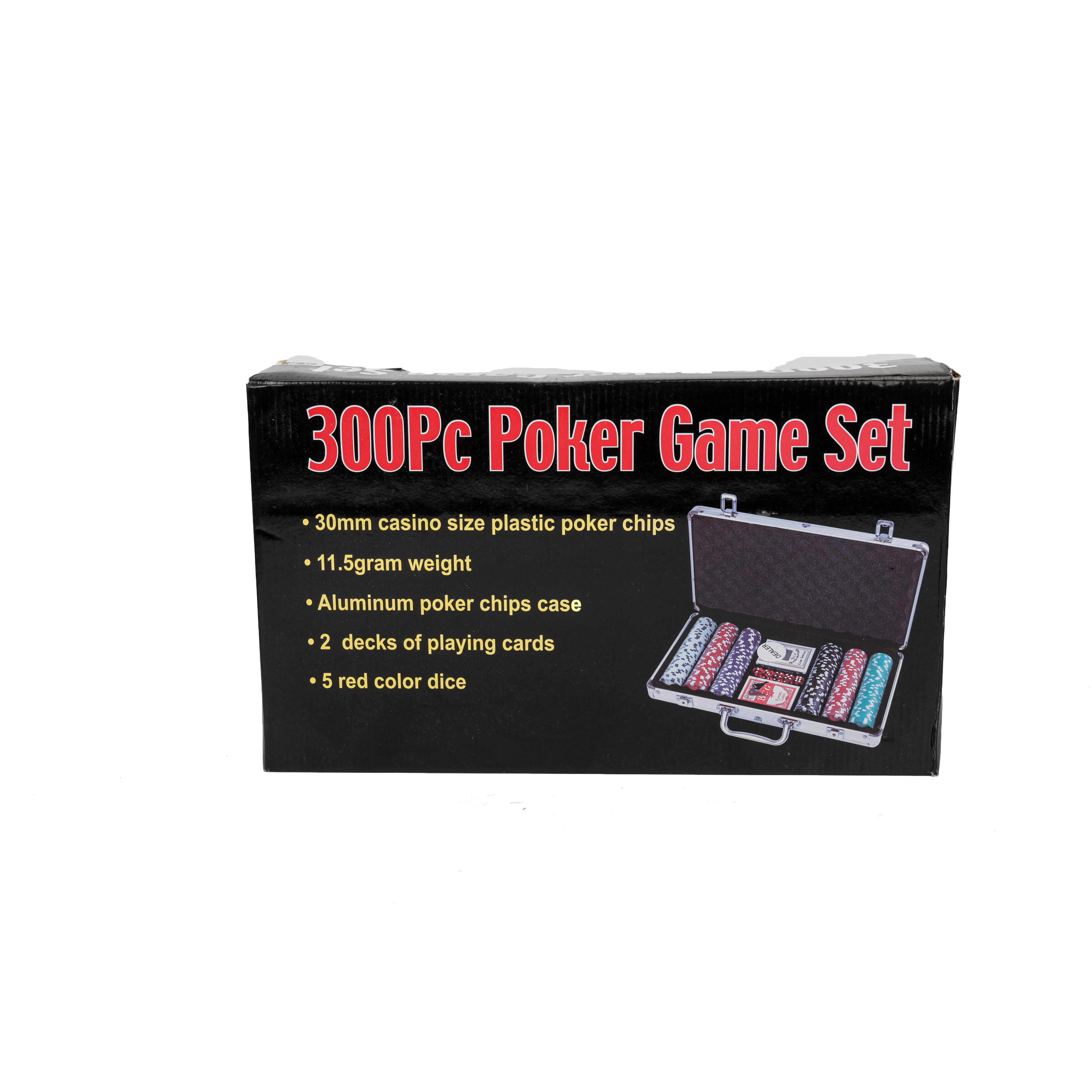 300-piece chip aluminum box set, Texas game chip poker dice set, supplied by leisure and entertainment manufacturer details Picture