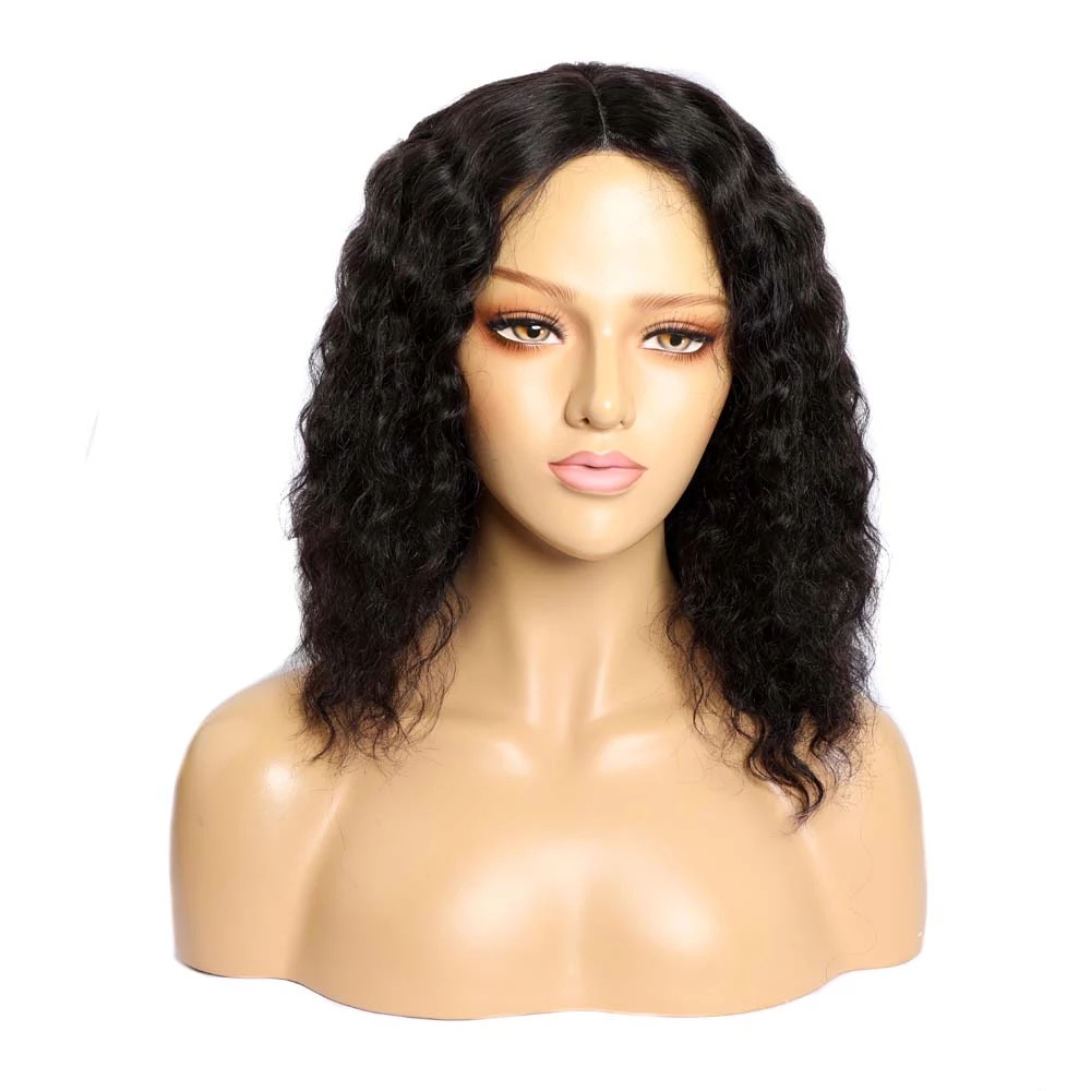 18, 20, 22, 24-inch deep-water wave heat-resistant synthetic wig, fully mechanized fake hair wig, black women's wig