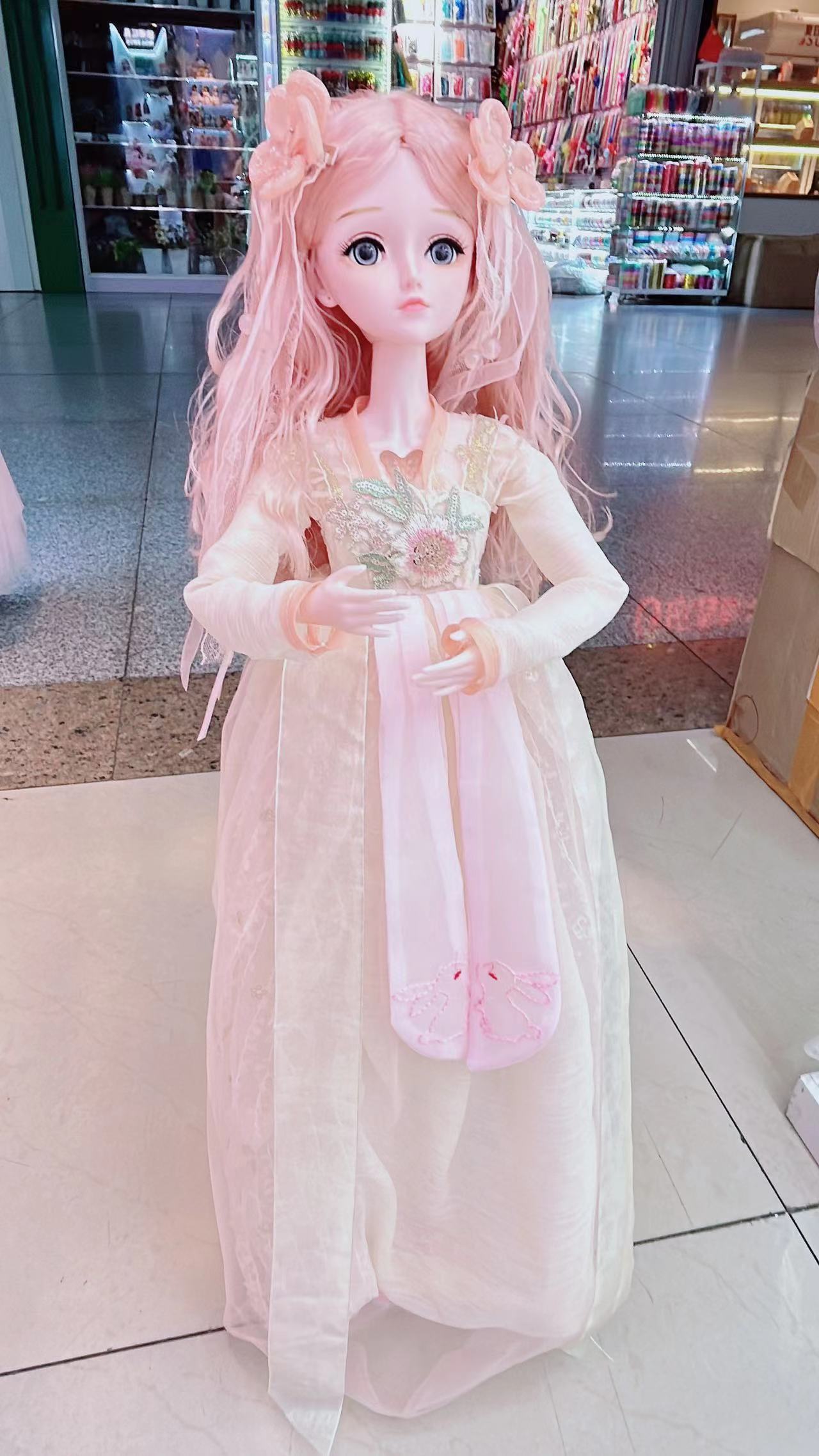 60厘米中国风款芭比娃娃音乐版糖胶材质MR-18