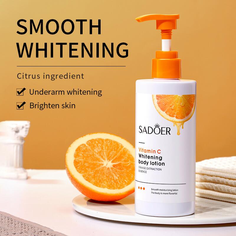 All-english VC body lotion SADOER vitamin C moisturizing and hydrating skin cross-border export wholesale