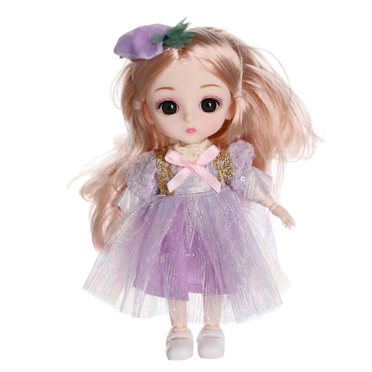 16厘米婚纱款芭比娃娃音乐版糖胶材质MR-33