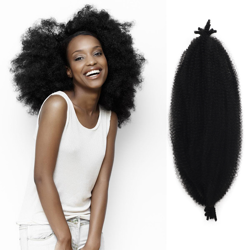 Wig, braid, synthetic Crochet Hair, Spring Afro Twist Crochet Hair, hand-torn caterpillar