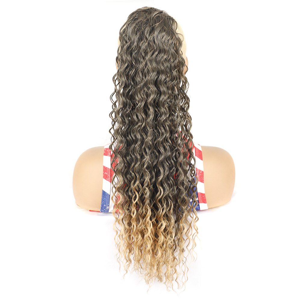 16 بوصة Curl Hair Ponytail Trade Bonytail details Picture