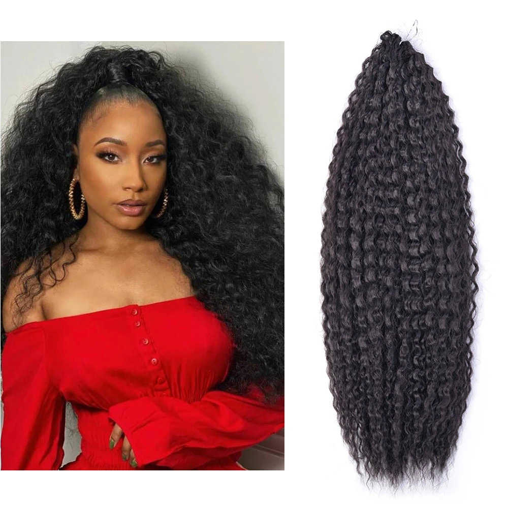 Manufacturer's straight hair synthetic fiber wig, 28-inch Brazilian Braids, color available, AfroCurly Crochet Braids