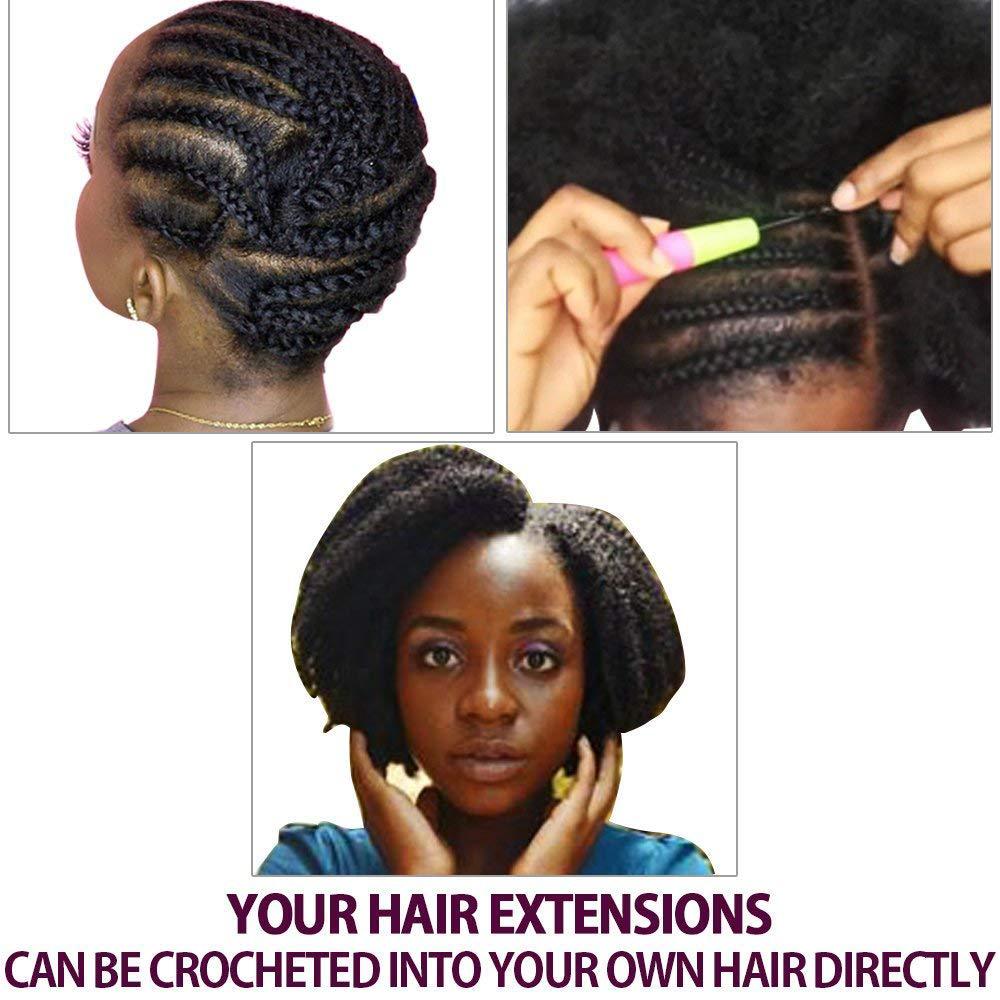Afro kinky bulk Factory Direct supply Crochet hair Reggae dreadlocks wig accessories Space Silk Puffy silk Specification image
