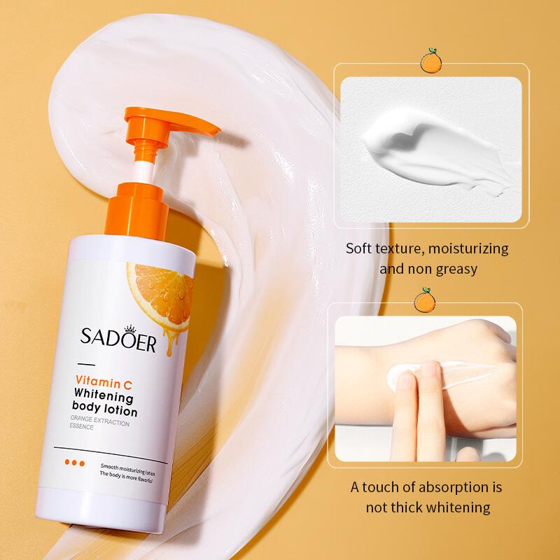 All-english VC body lotion SADOER vitamin C moisturizing and hydrating skin cross-border export wholesale Specification image