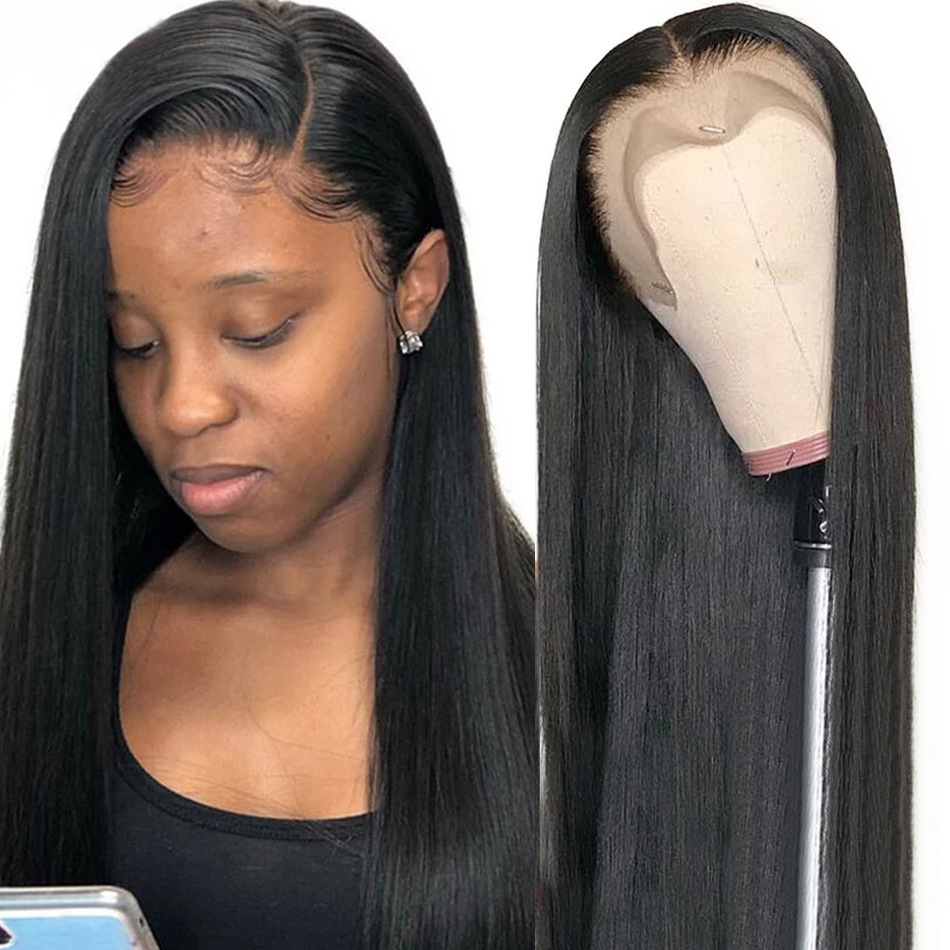 13x4 hand-woven front lace human hair wigs Lace headgear real human hair Specification image