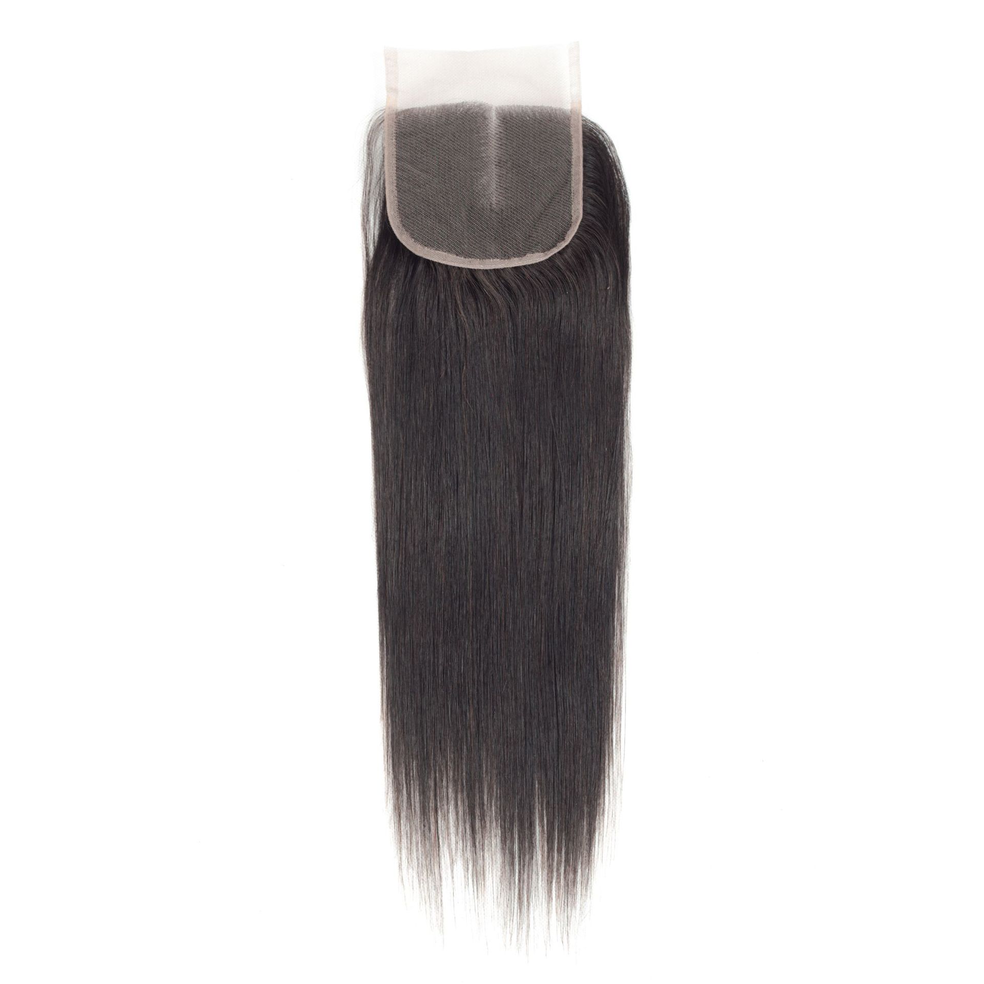 European and American wig 4x4 real human hair block Remy human hair natural color real human hair wig details Picture