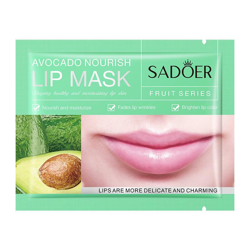 SADOER avocado lip Mask for reducing lip lines in full English, cross-border export live wholesale Item Picture