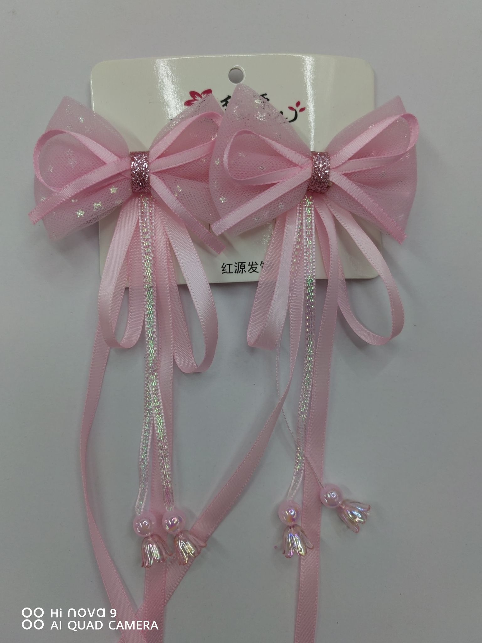 Big Bow Tie Vintage Hair Clip full figure