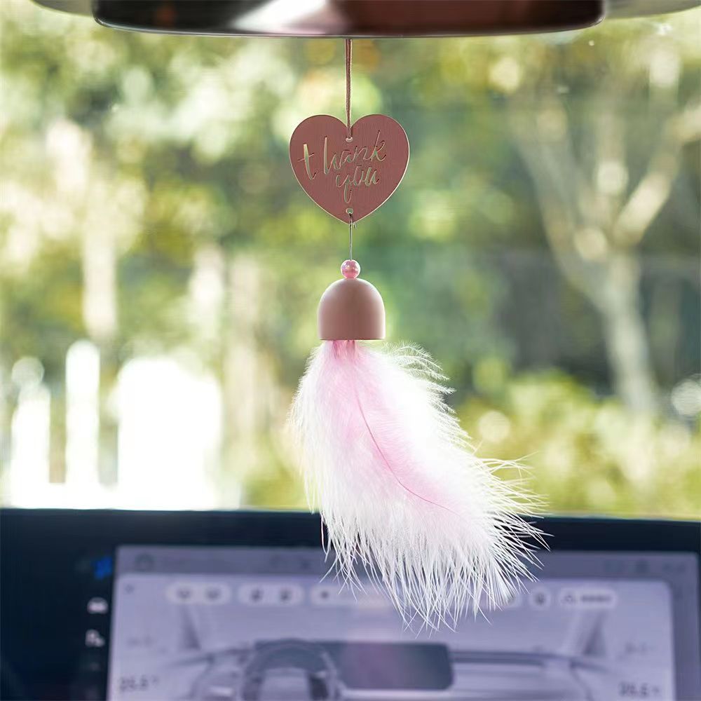 The new wooden wind chime pendant is cute and stylish