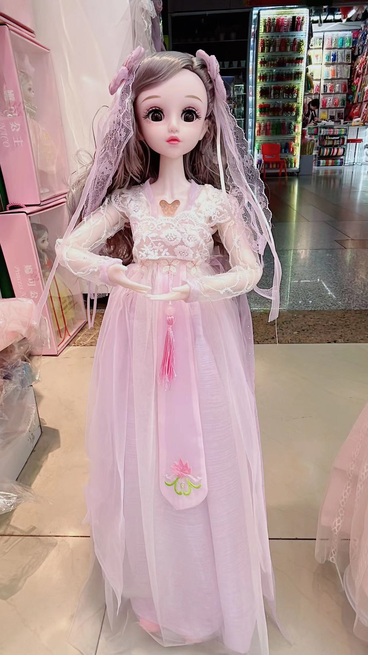 60cm chinese style barbie música versión azúcar pegamento material MR-14