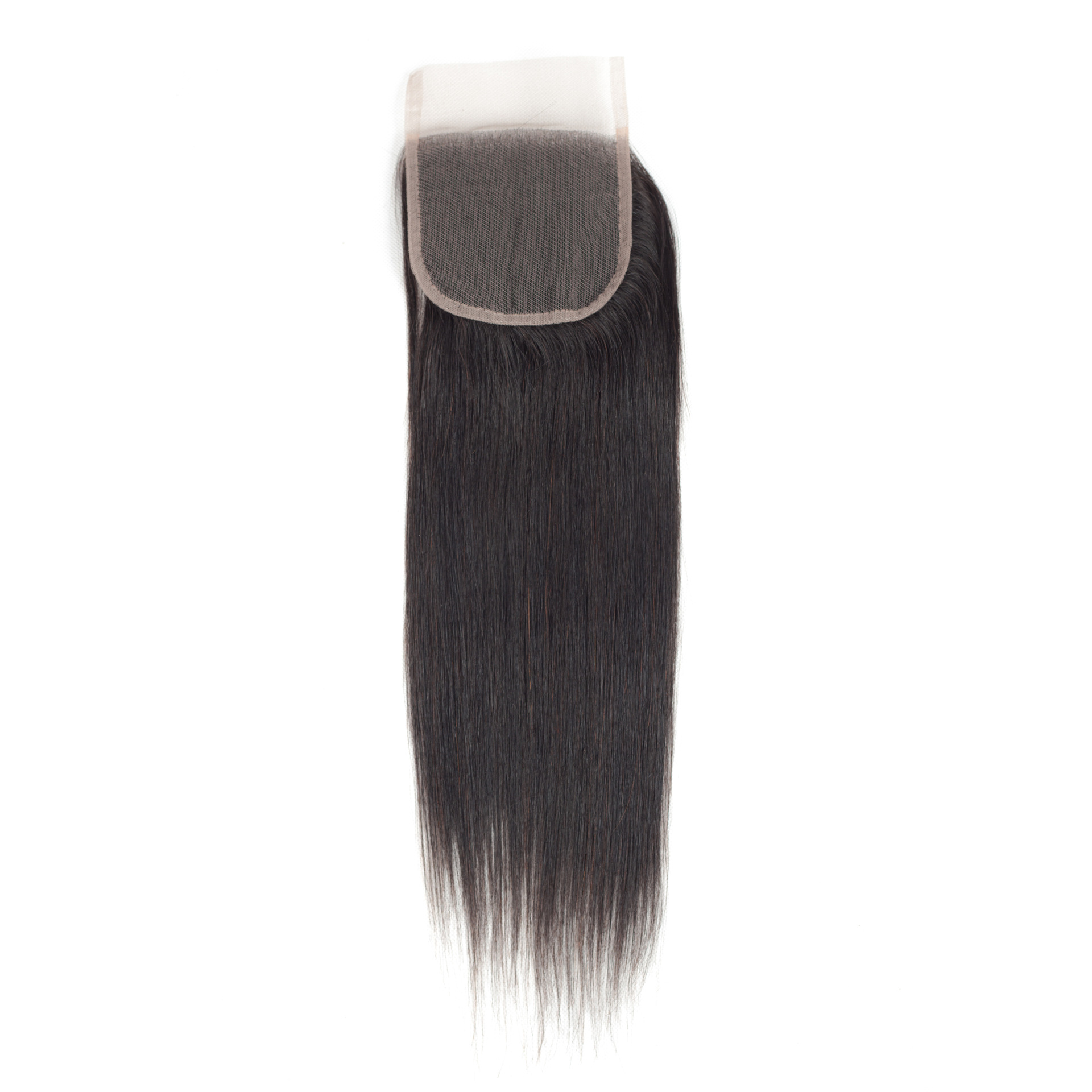 自然色真人发假发4x4发块human hair lace closure