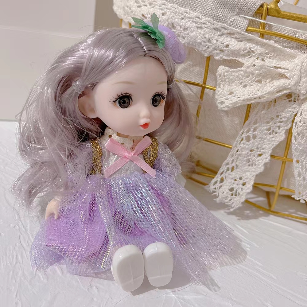 16厘米婚纱款芭比娃娃音乐版糖胶材质MR-36